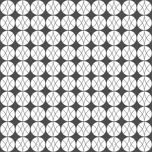 Modèle sans couture de lignes et de cercles. Fond géométrique. Unu — Image vectorielle