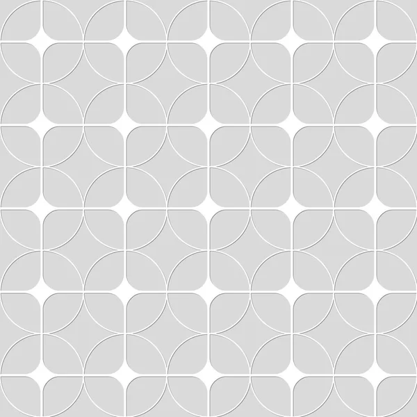 円や正方形のシームレスなパターン。幾何学的な背景。U — ストックベクタ
