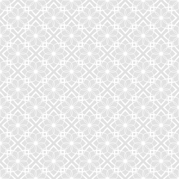 シームレス パターン。幾何学的な花の背景. — ストックベクタ