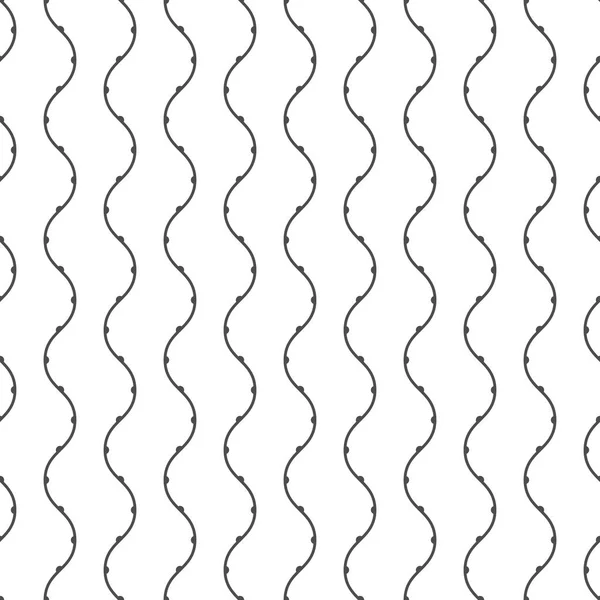 波線と滴のシームレスなパターン。幾何学的な背景. — ストックベクタ