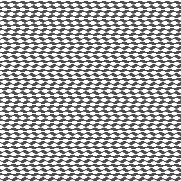 Seamless mönster av vågiga linjer. Geometriska randig bakgrund. — Stock vektor
