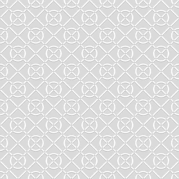 Modèle sans couture de cercles et losanges. Contexte géométrique . — Image vectorielle