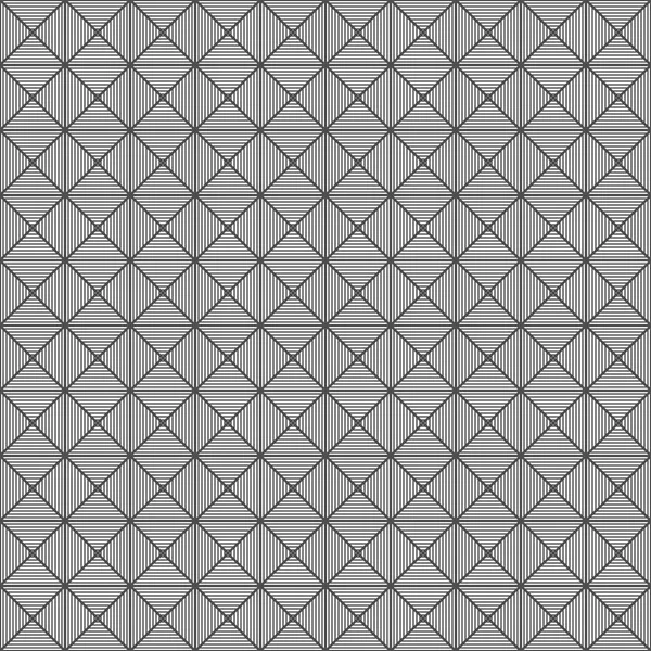 Modèle sans couture de carrés rayés et losanges. Bac géométrique — Image vectorielle