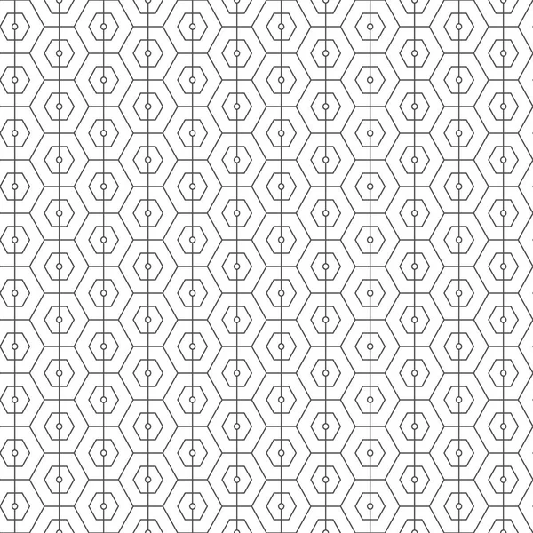 Naadloos patroon van zeshoeken. geometrische achtergrond. — Stockvector