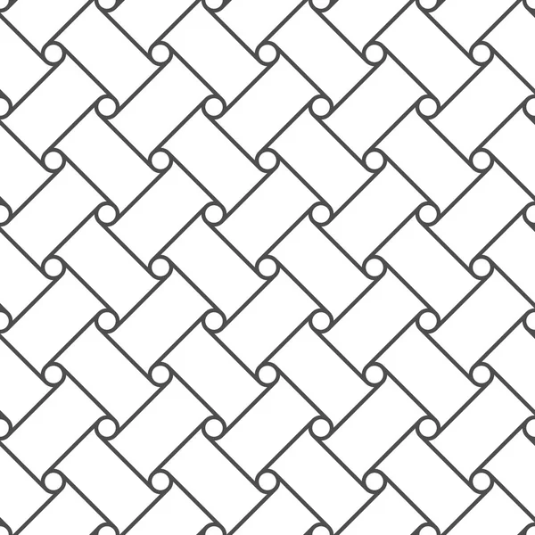 円と線のシームレスなパターン。幾何学的な背景. — ストックベクタ