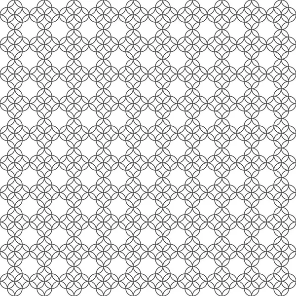 Modèle sans couture de cercles et losanges. Un treillis inhabituel. Geom ! — Image vectorielle