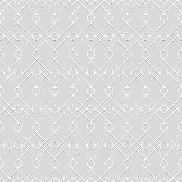 Бесшовный Рисунок Кругов Ромбов Необычная Решетка Геометрический Фон Векторная Иллюстрация — стоковый вектор