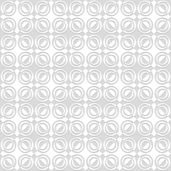 Nahtloses Muster Von Rauten Und Kreisen Geometrischer Hintergrund Vektorillustration Gute — Stockvektor