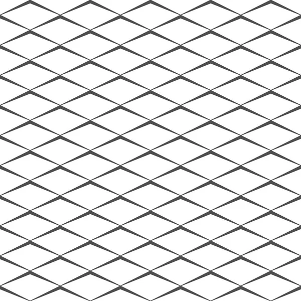 Seamless pattern of rhombuses. Unusual lattice. Geometric backgr — Stock Vector
