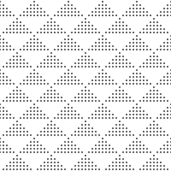 Problemfri mønster af prikker og trekanter. Geometrisk baggrund . – Stock-vektor