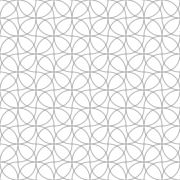 Modèle sans couture de cercles et losanges. Un treillis inhabituel. Geom ! — Image vectorielle