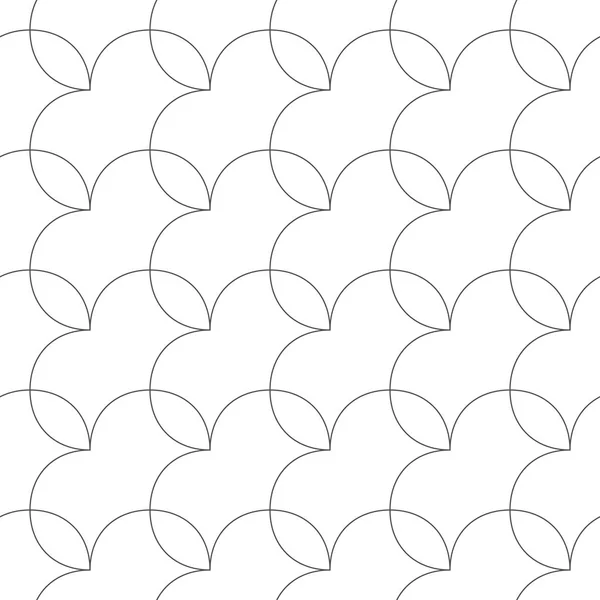 Naadloze patroon van ronde lijnen. Ongewone lattice. Geometrische terug — Stockvector
