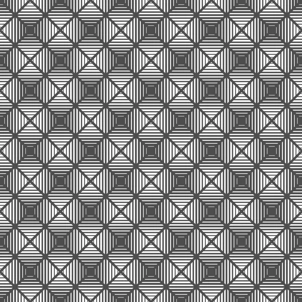 ひし形、正方形のシームレスなパターン。幾何学的なストライプ バック — ストックベクタ