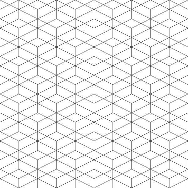 Nahtloses Muster von Rauten und Dreiecken. Ungewöhnliches Gitter. ge — Stockvektor