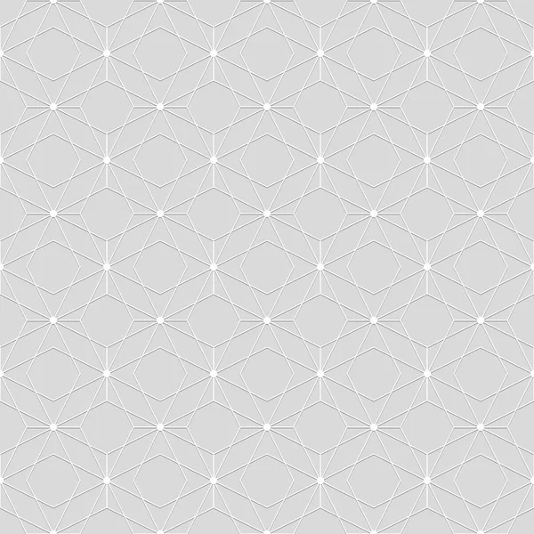 線のシームレスなパターン。異常な格子。幾何学的な背景 — ストックベクタ