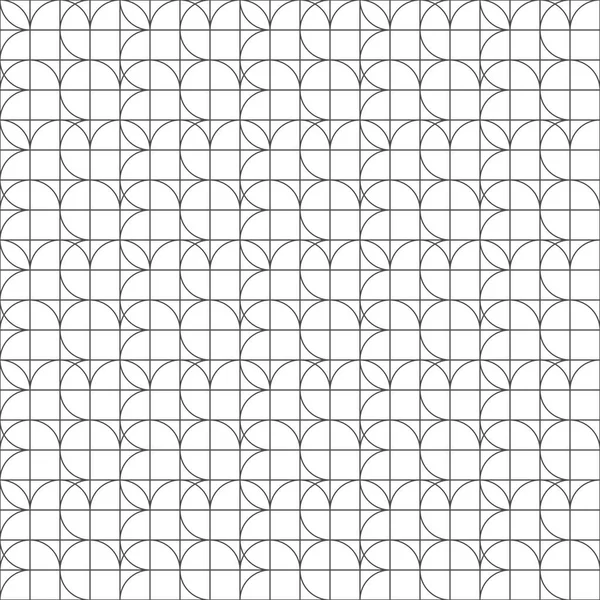 Problemfri mønster af firkanter og kurve linjer. Usædvanligt gitter. Ge – Stock-vektor