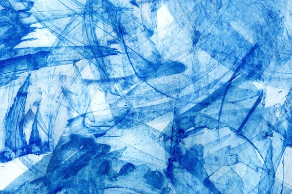 Azul abstrato aquarela fundo — Fotografia de Stock