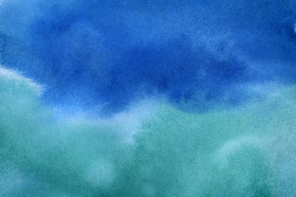 Синьо-зелений абстрактний акварельний фон — стокове фото