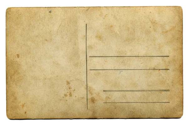 Hârtie de epocă cu spațiu pentru text izolat pe alb — Fotografie, imagine de stoc