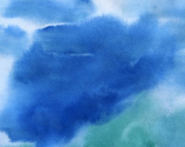 Mavi yeşil arka suluboya plan