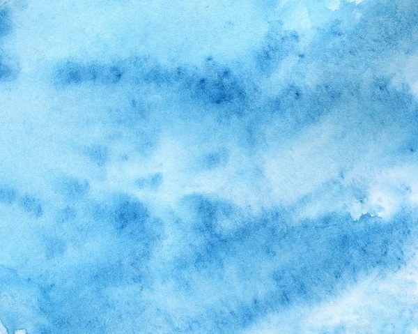 青抽象水彩画背景 ストック画像