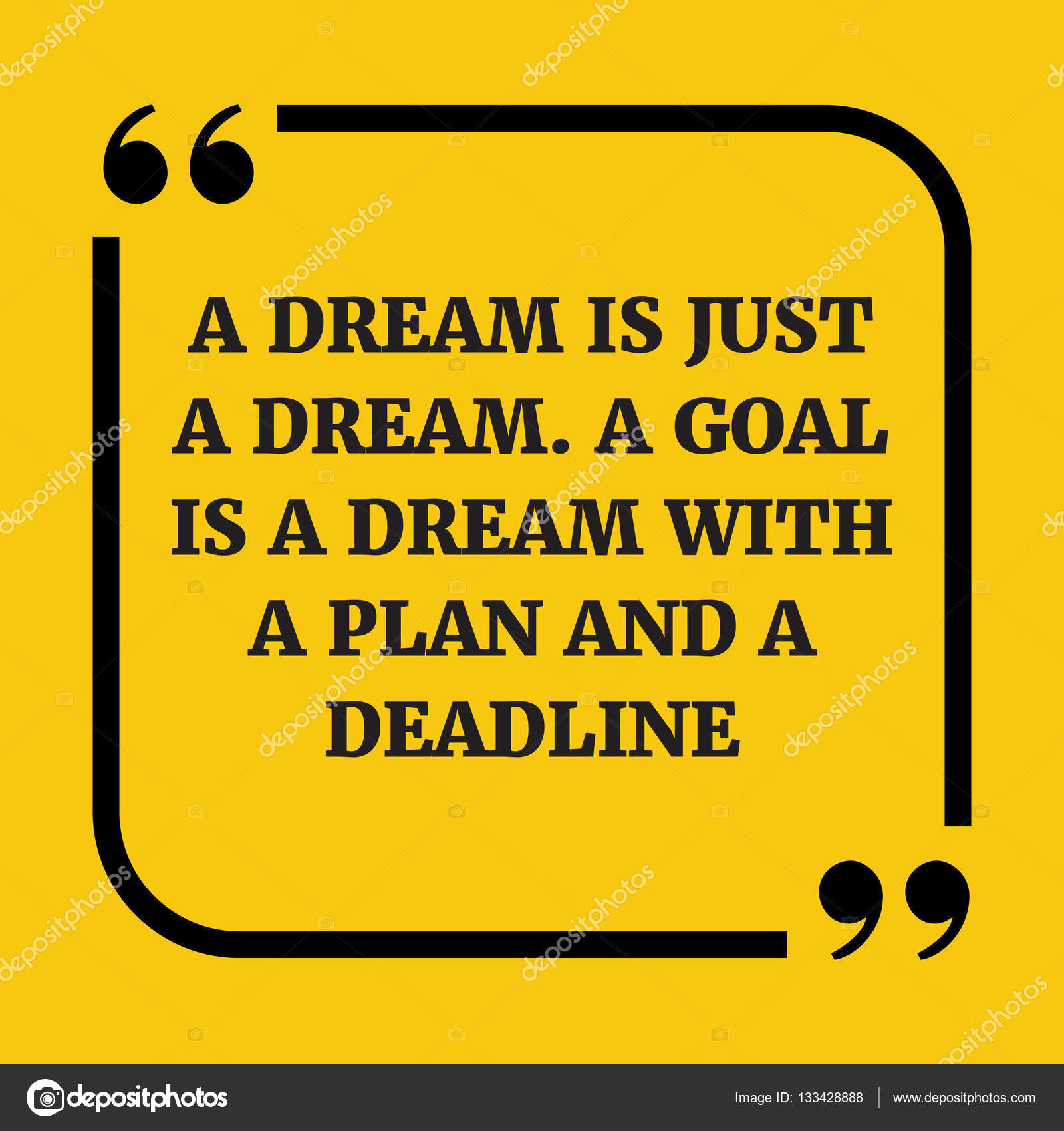 Citation Motivationnelle Texte Carre Jaune Image Vectorielle Graffsolution C