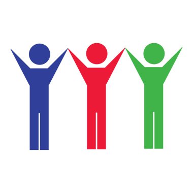 Beyaz bir arka plan üzerinde insan silüeti.