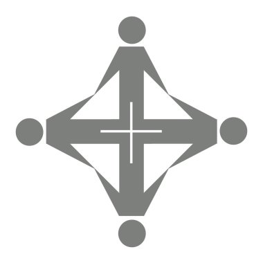 Beyaz bir arka plan üzerinde insan silüeti.