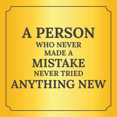 Motivasyonel teklif. Hiç hata yapan bir kişi hiç dize ağacı