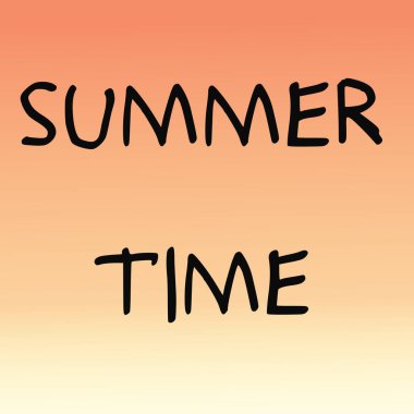 Yaz saati yazı metin