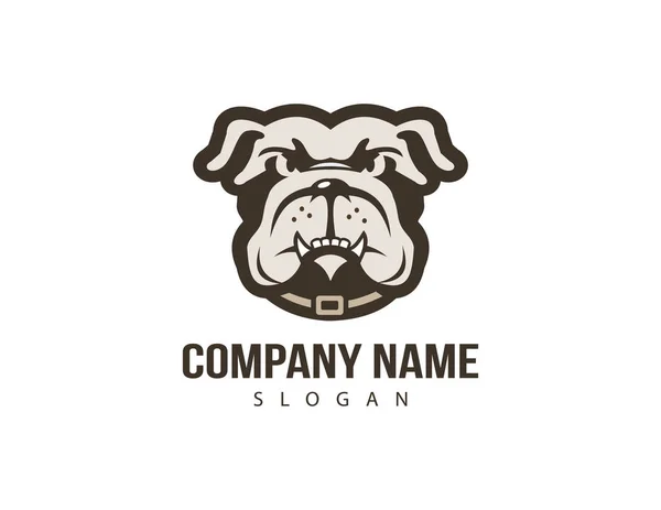 Bulldog design logo — Wektor stockowy