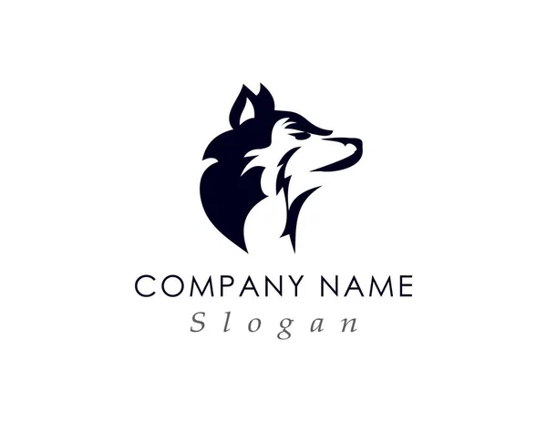 Wolf head logo — Stock Vector