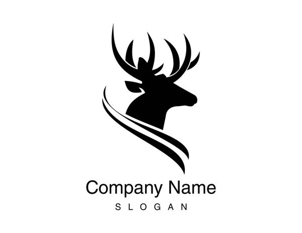 Deer animal logotype — Stock Vector