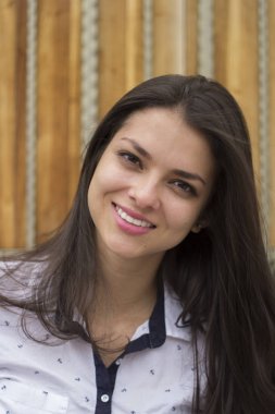 Kız gülümseme portre