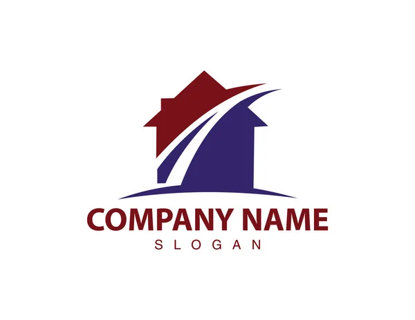 Logotipo da casa de rua — Vetor de Stock