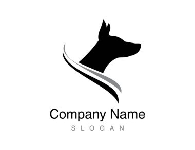 Doberman logo üzerinde arka plan