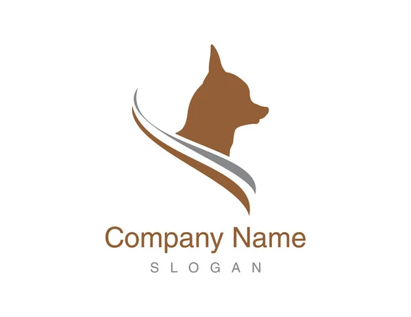 Chihuahua hond logo — Stockvector