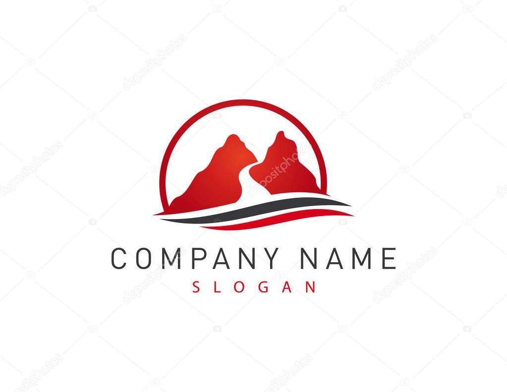 Logo of a red canyon