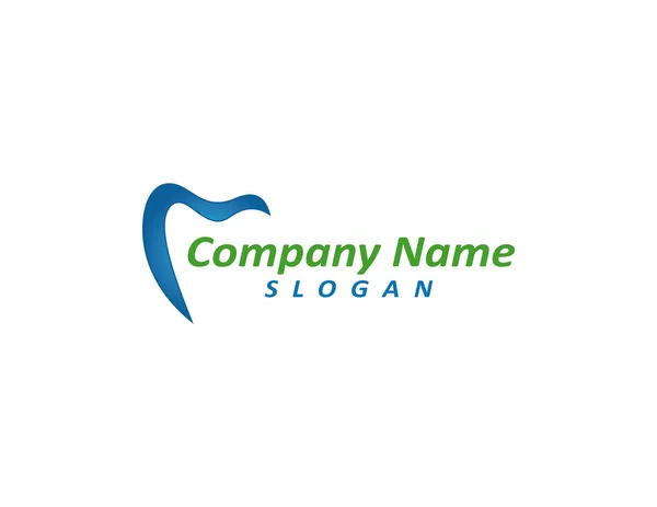 Logotype dentiste horizontal — Image vectorielle