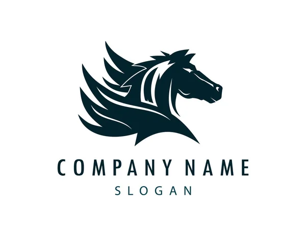 Logotipo Pegasus no fundo branco — Vetor de Stock