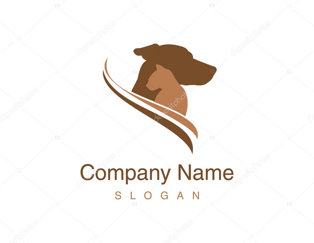 Logo of a heads of cat and dog