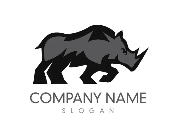 Logo Rhino su sfondo bianco — Vettoriale Stock