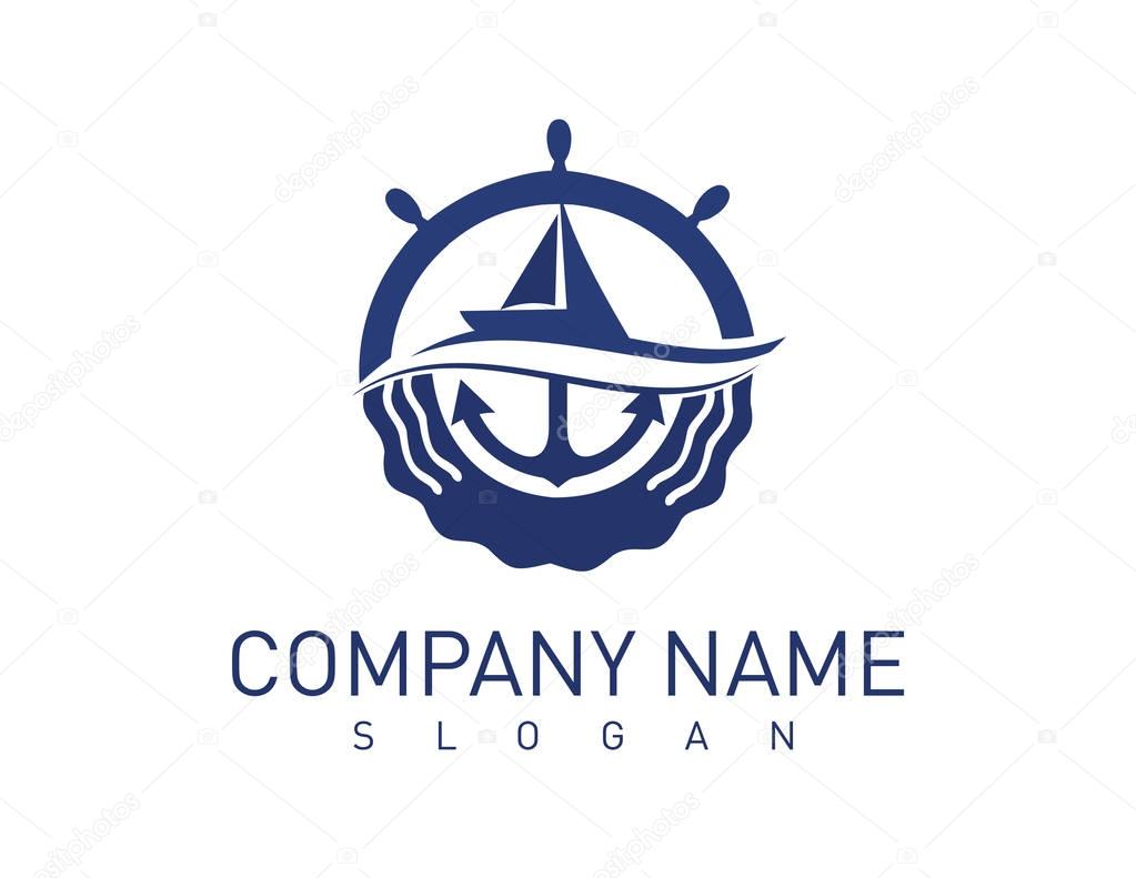 Logo with nauticale parts