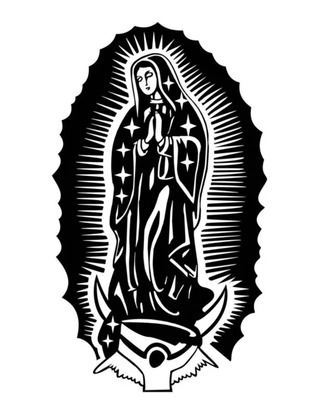 Imagem Vetorial Virgem Guadalupe — Vetor de Stock