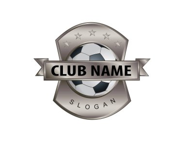 vector logo soccer player on solid background 