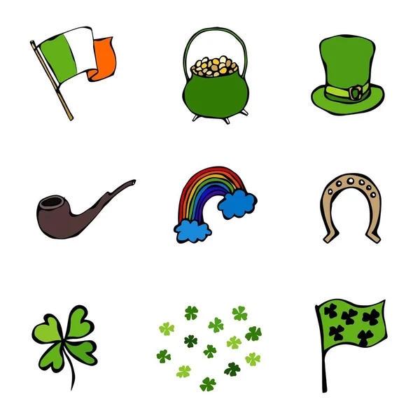 St. Patrick s Day Icons Collection — Stock Vector
