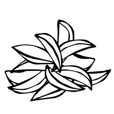 Patates dilimleri küme. Fast Food. Beyaz bir arka plan üzerinde izole. Gerçekçi Doodle karikatür tarzı elle çizilmiş kroki vektör çizim.