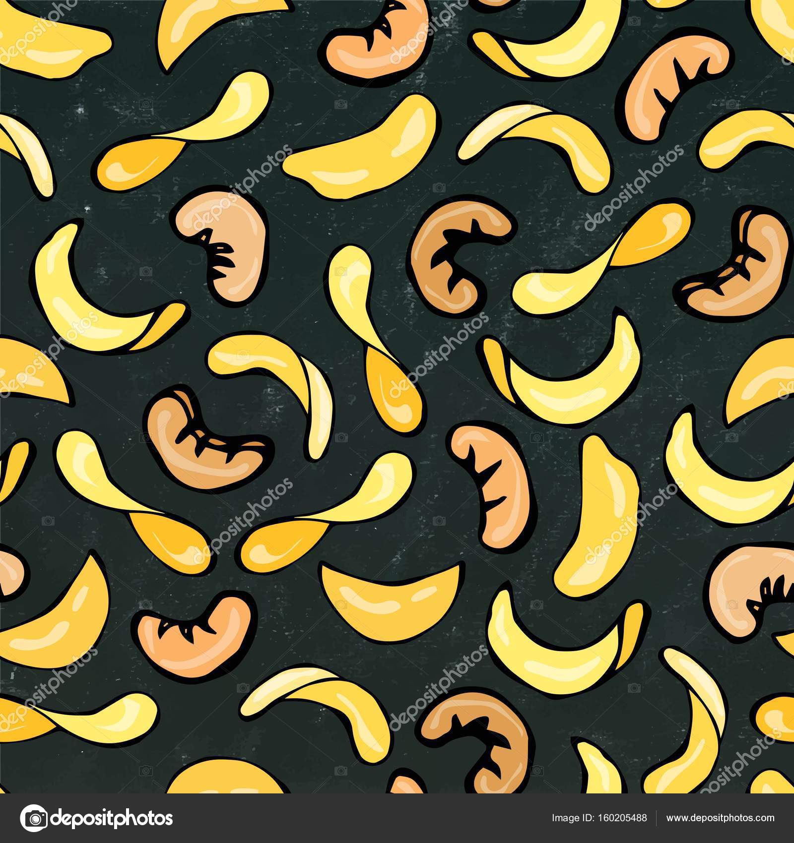 カシュー ナッツとポテトチップスとのシームレスです 黒い黒板背景上に分離 落書き漫画手描きスケッチ ベクトル イラスト 食のパターン ストックベクター C Leen Savoyar Com カシュー ナッツとポテトチップスとのシームレスです 黒い黒板背景上に分離 落書き漫画手描きスケッチ ベクトル イラスト 食のパターン ストックベクター C Leen Savoyar Com