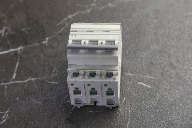 Mermer arka plan. Otomatik devre kesici. devre kesici