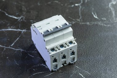 Mermer arka plan. Otomatik devre kesici. devre kesici